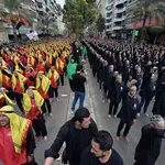  Musulmanes chiíes libaneses celebran el Día de Ashura en el suburbio sureño de Beirut (01-10-2017)