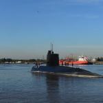 Fotografía de archivo del submarino de la Armada