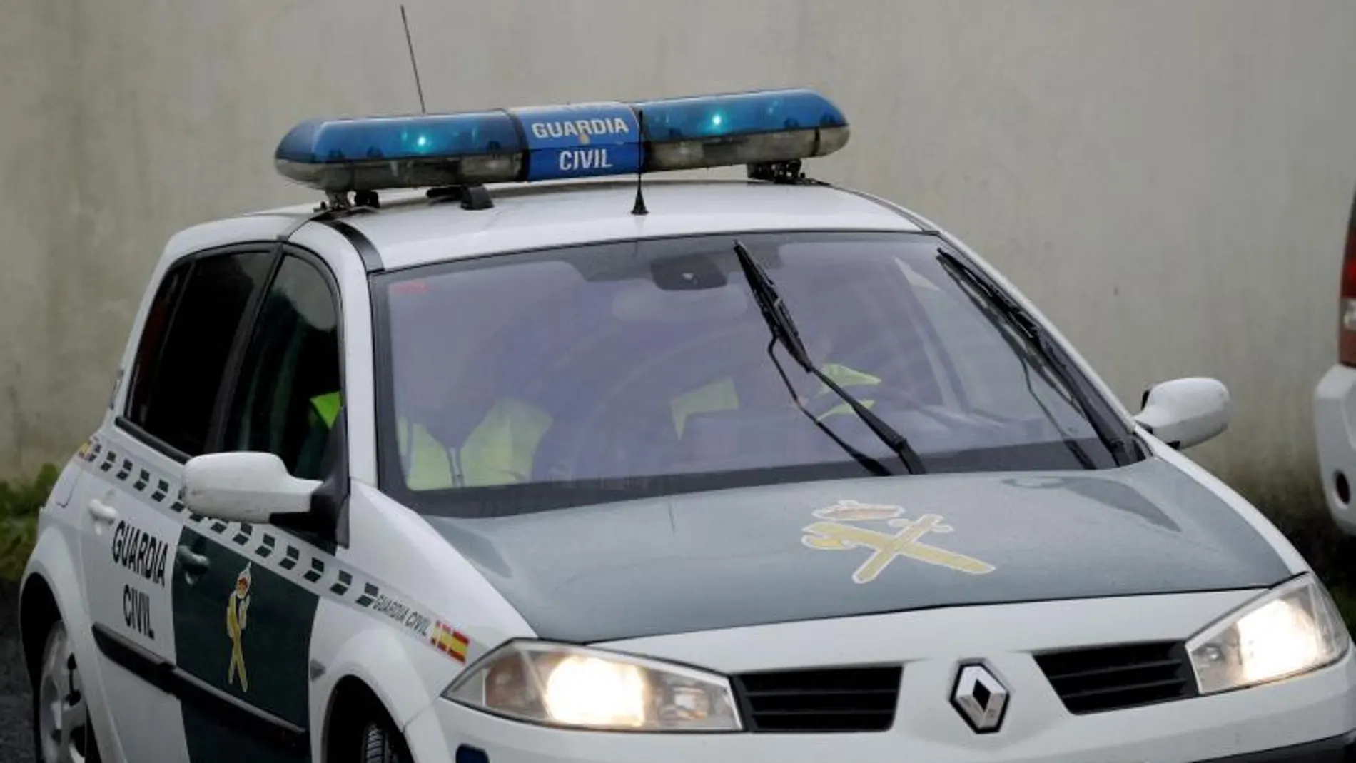 Un vehículo de la Guardia Civil