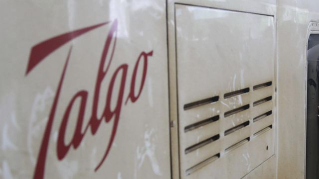 Vista de un vagón de un tren de la empresa española Talgo