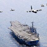 El portaaviones «George Washington» encabeza los ejercicios militares