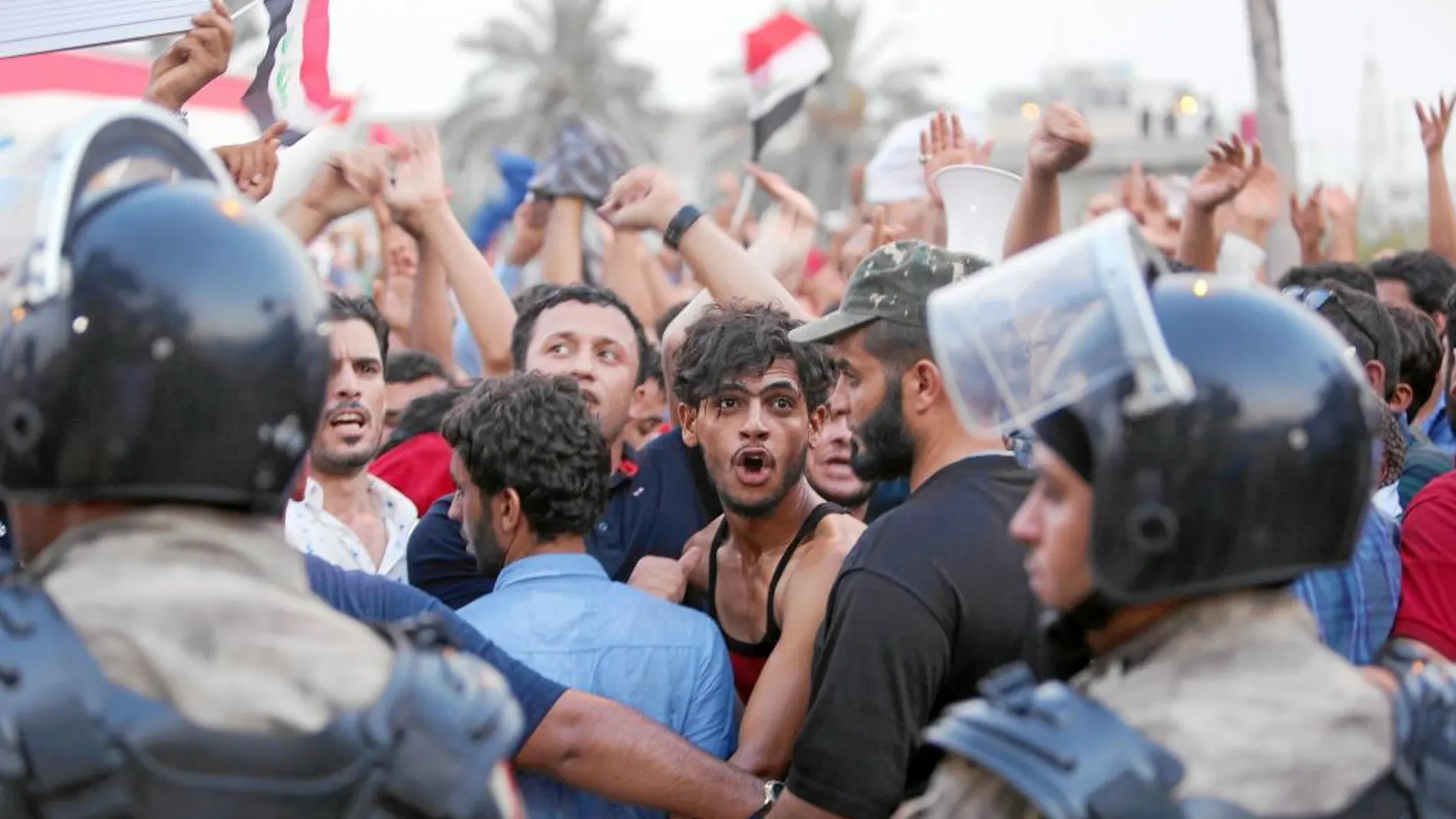 Manifestaciones contra el Gobierno, en Bagdad
