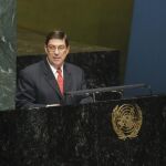 El canciller cubano, Bruno Rodríguez, en la Asamblea General de la ONU en Nueva York (EE.UU.)