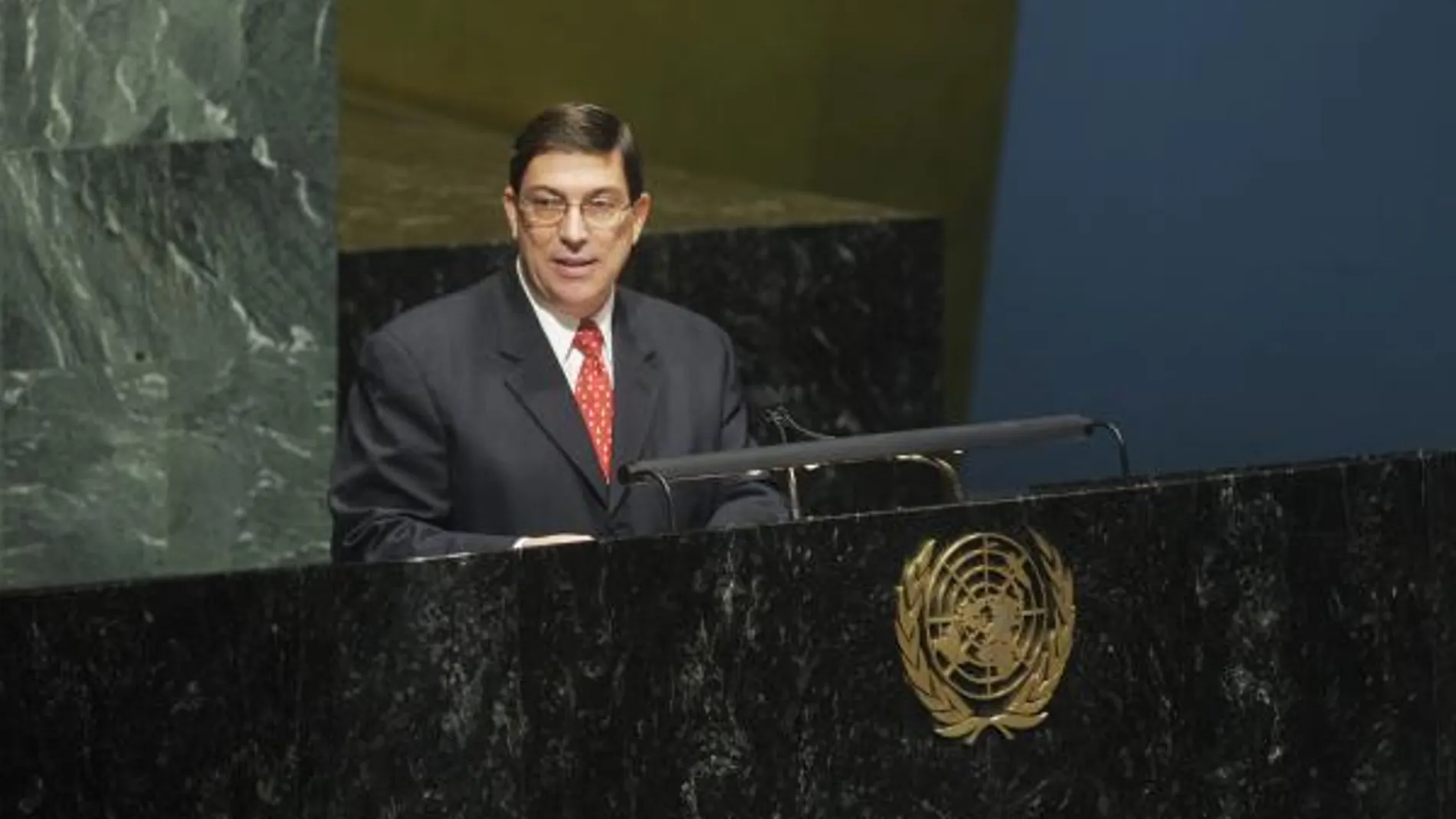 El canciller cubano, Bruno Rodríguez, en la Asamblea General de la ONU en Nueva York (EE.UU.)