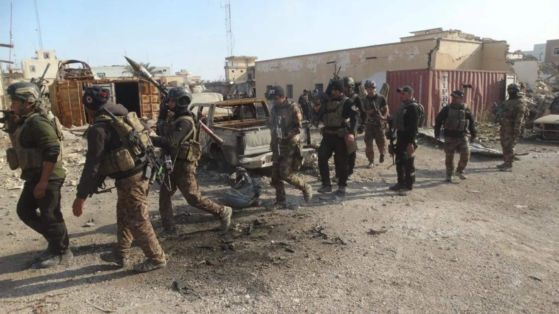 Fuerzas de seguridad iraquíes en Ramadi