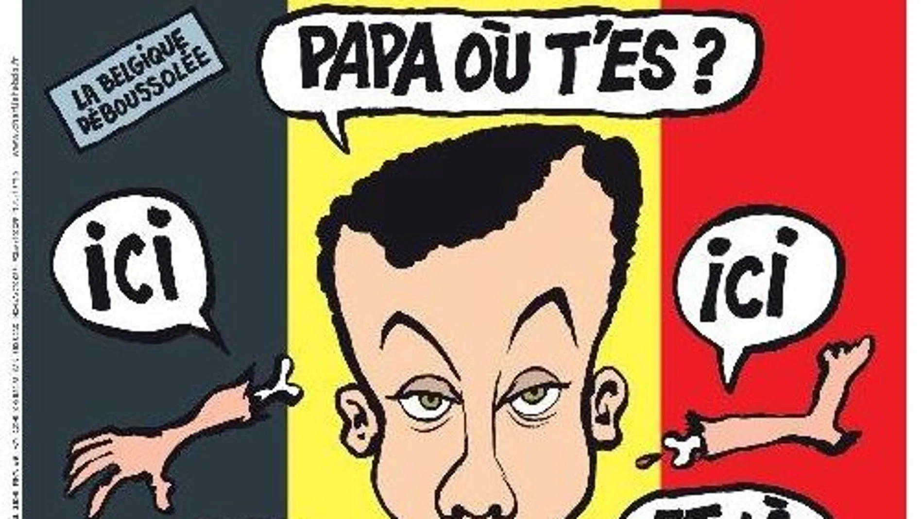 Nuevo polémica de «Charlie Hebdo» por su portada sobre los atentados en Bélgica