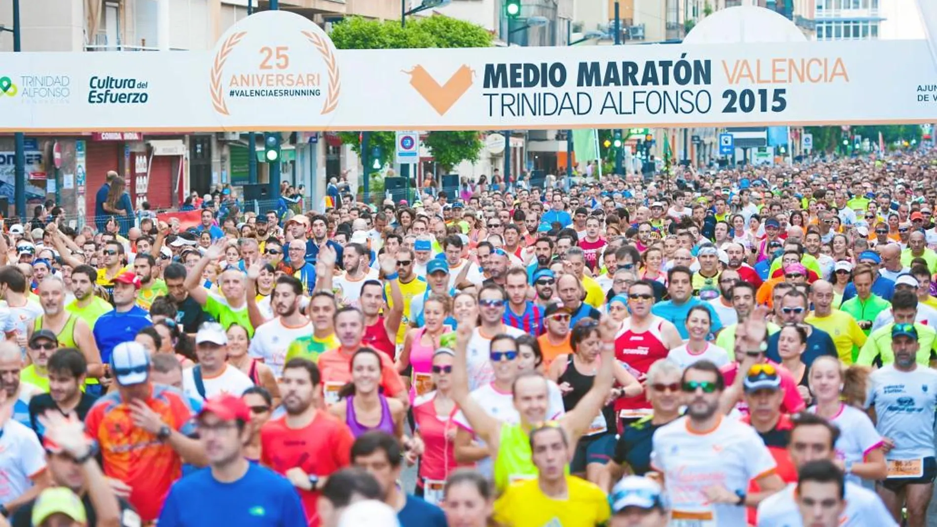 Imagen de la media maratón que se celebró el pasado domingo en Valencia, en la que estaban inscritas más de 12.000 personas
