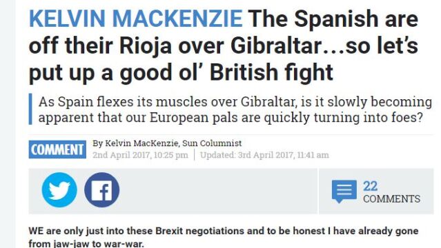 Imagen del artículo enla página web del sensacionalista «The Sun»