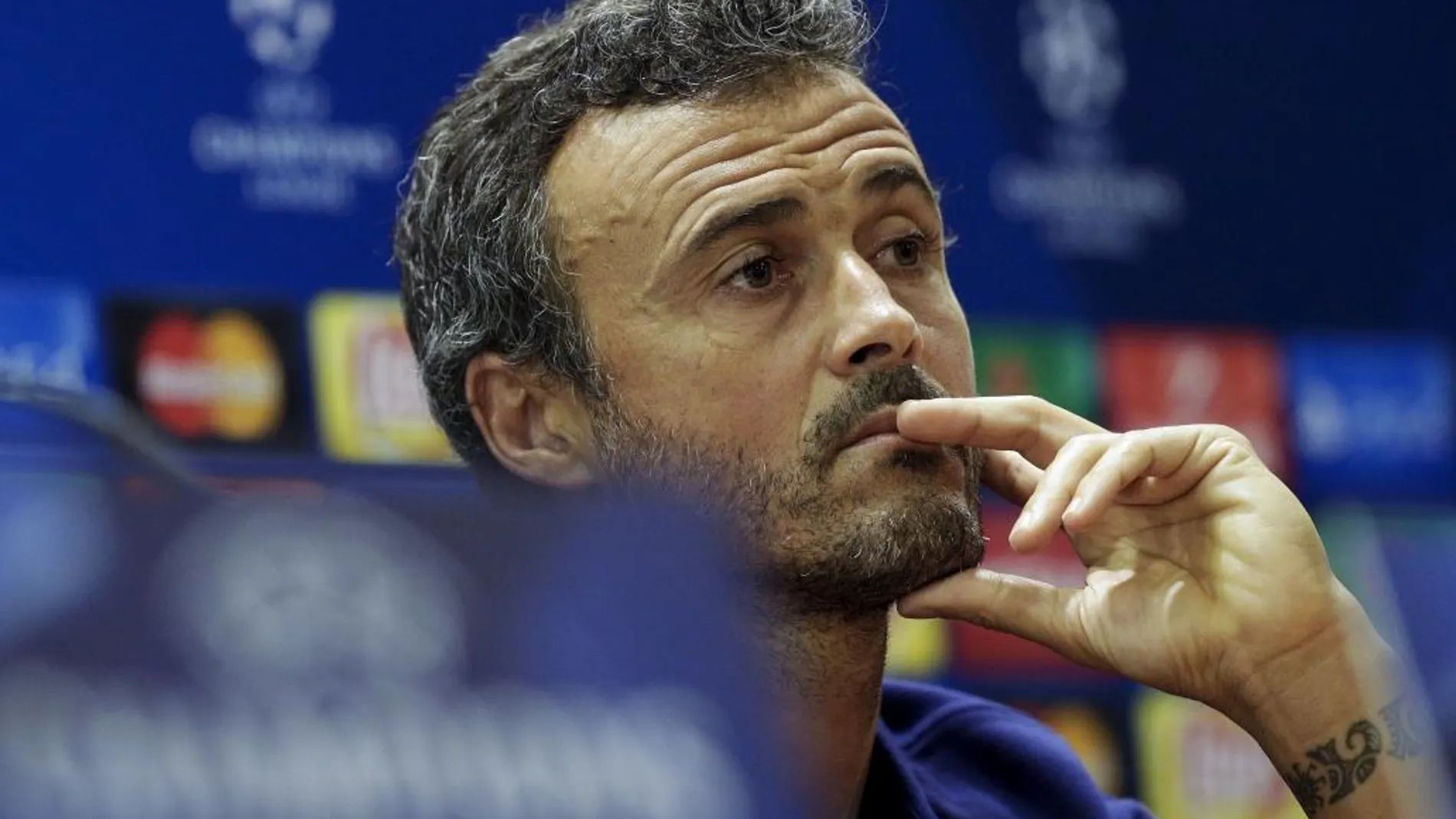 El técnico del Barcelona, Luis Enrique Martínez