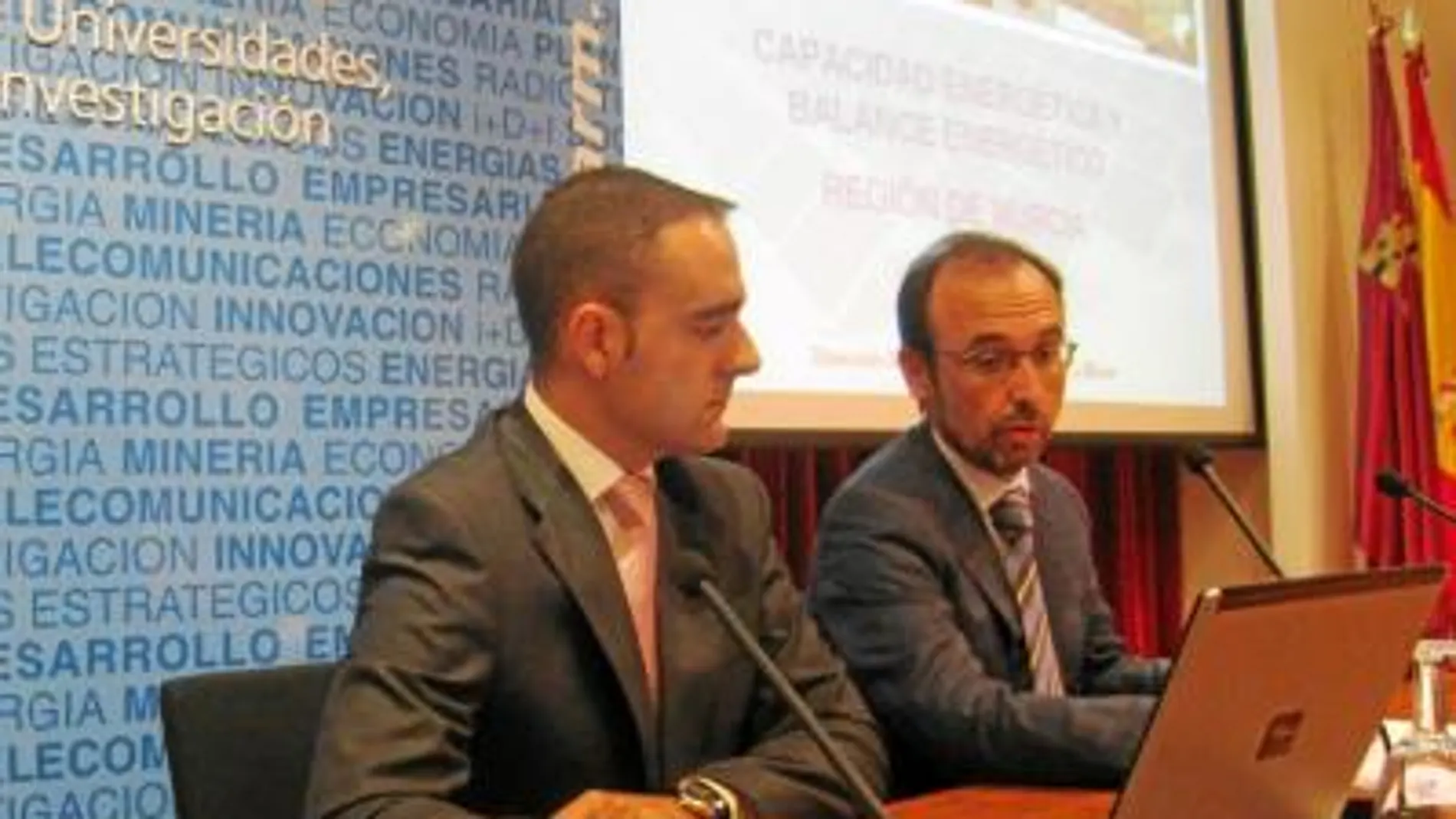 José Francisco Puche y Salvador Marín, ayer en la rueda de prensa