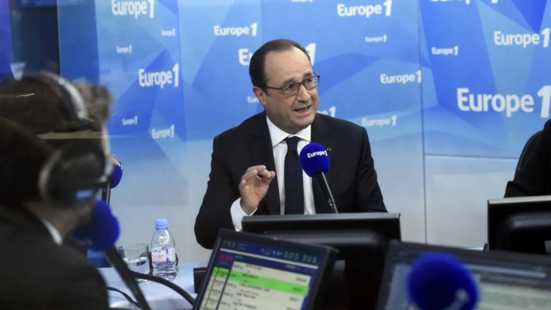 Francois Hollande, durante una intervención en la radio
