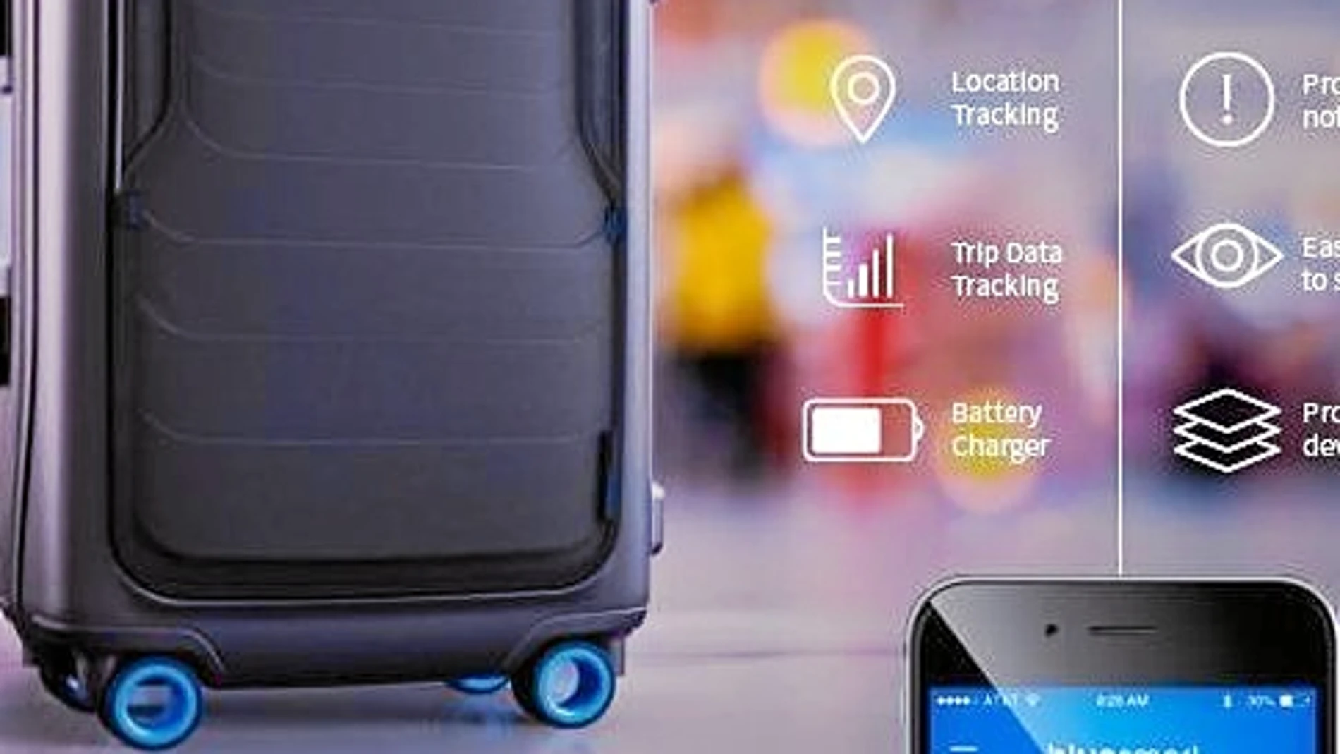 Una app permite controlar la ubicación de la maleta
