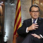 Artur Mas, durante su tradicional discurso de Fin de Año.