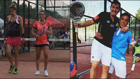 Dos de las parejas participantes en las finales