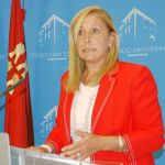 María Pedro Reverte ofreció ayer sus explicaciones tras el consejo de Gobierno en la sede de San Esteban