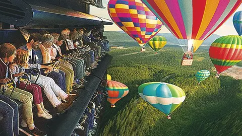 El parque cuenta con 25 atracciones, muchas de ellas basadas en realidad virtual y nuevas tecnologías