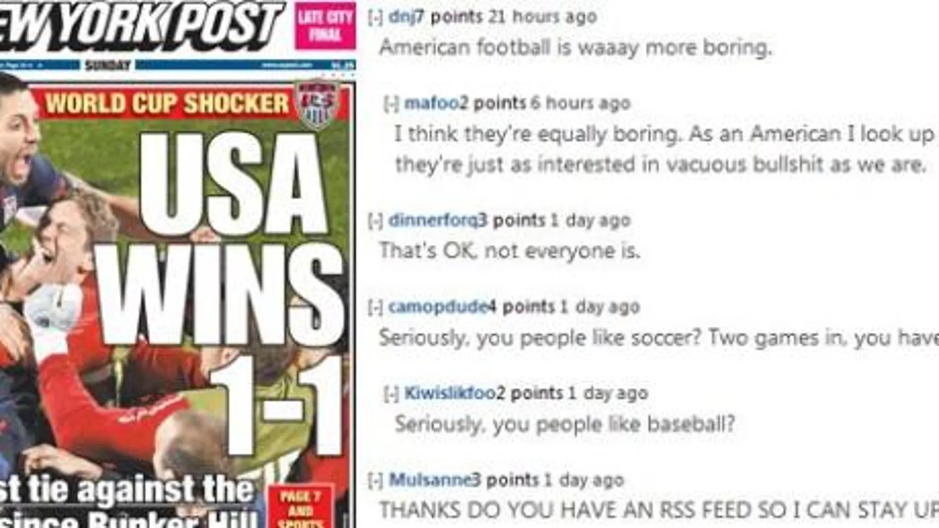 Así se burlan los yankees de nuestra pasión por el fútbol