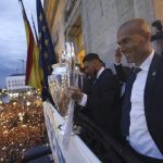 Ramos y Zidane, en la sede de la Comunidad
