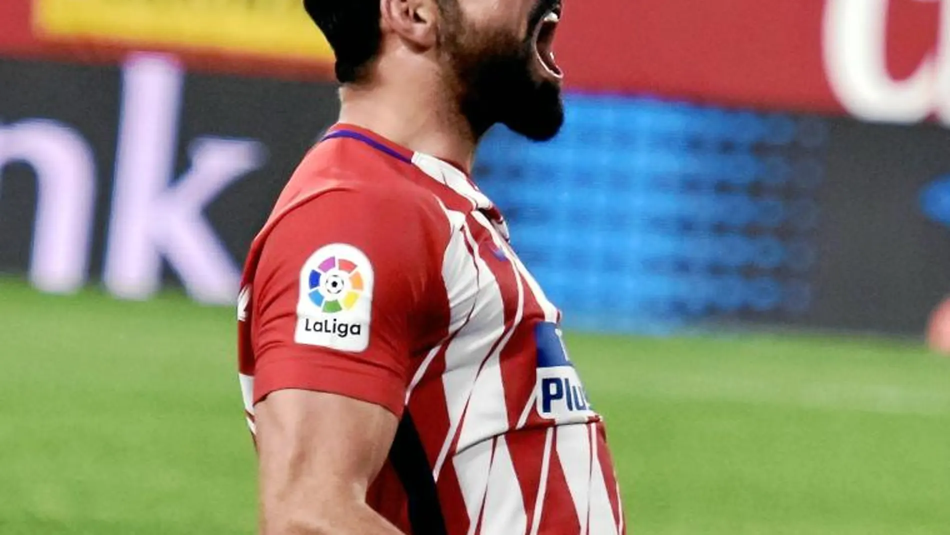 Diego Costa celebra el gol que marcó al Sevilla el pasado domingo, el que abría el camino hacia la victoria para el Atlético