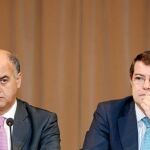 Miguel Ángel García Nieto y Fernández Mañueco, en la apertura del Consejo Regional de la FRMP