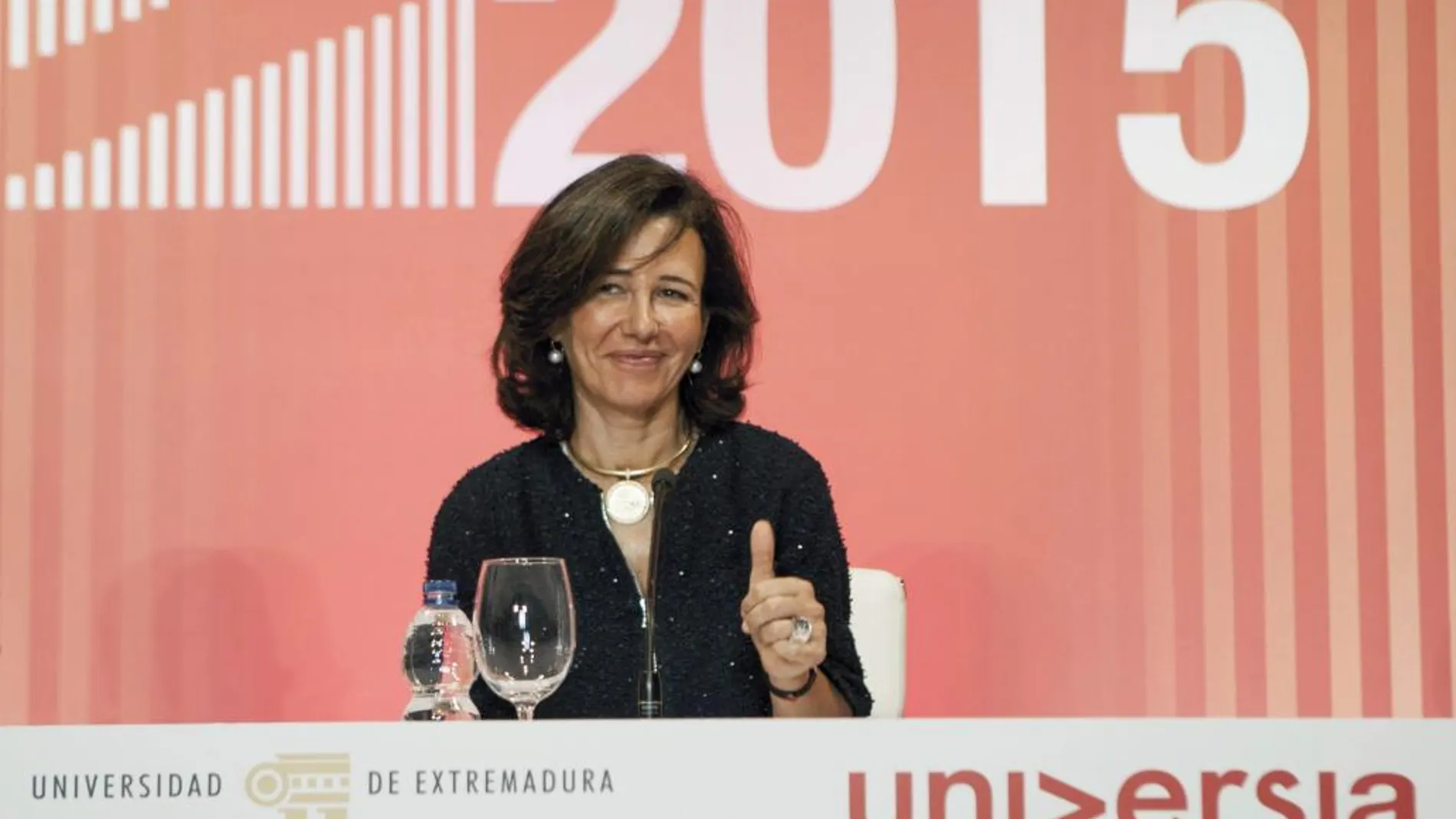 La presidenta del Banco de Santander, Ana Botín