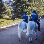 La Policía Municipal ha reforzado la vigilancia con un dispositivo en el que hay patrullas a caballo, como en Centro y Puente de Vallecas