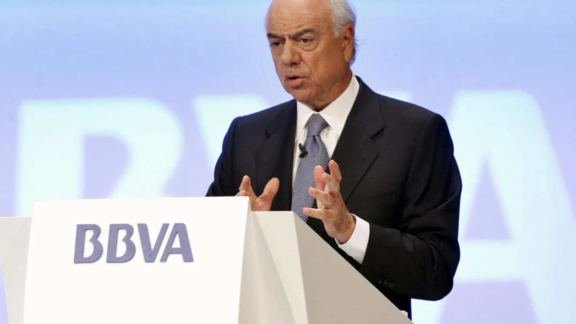 El presidente del BBVA, Francisco González