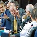 Don Juan Carlos cuando le espetó a Chávez en el plenario de la Cumbre Iberoamericana «por qué no te callas»
