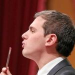 Albert Rivera, ayer en el Parlament