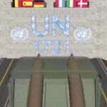 Infografía del vídeo en la que se muestra a las tropas de la ONU (con la bandera española) como «obstáculo»