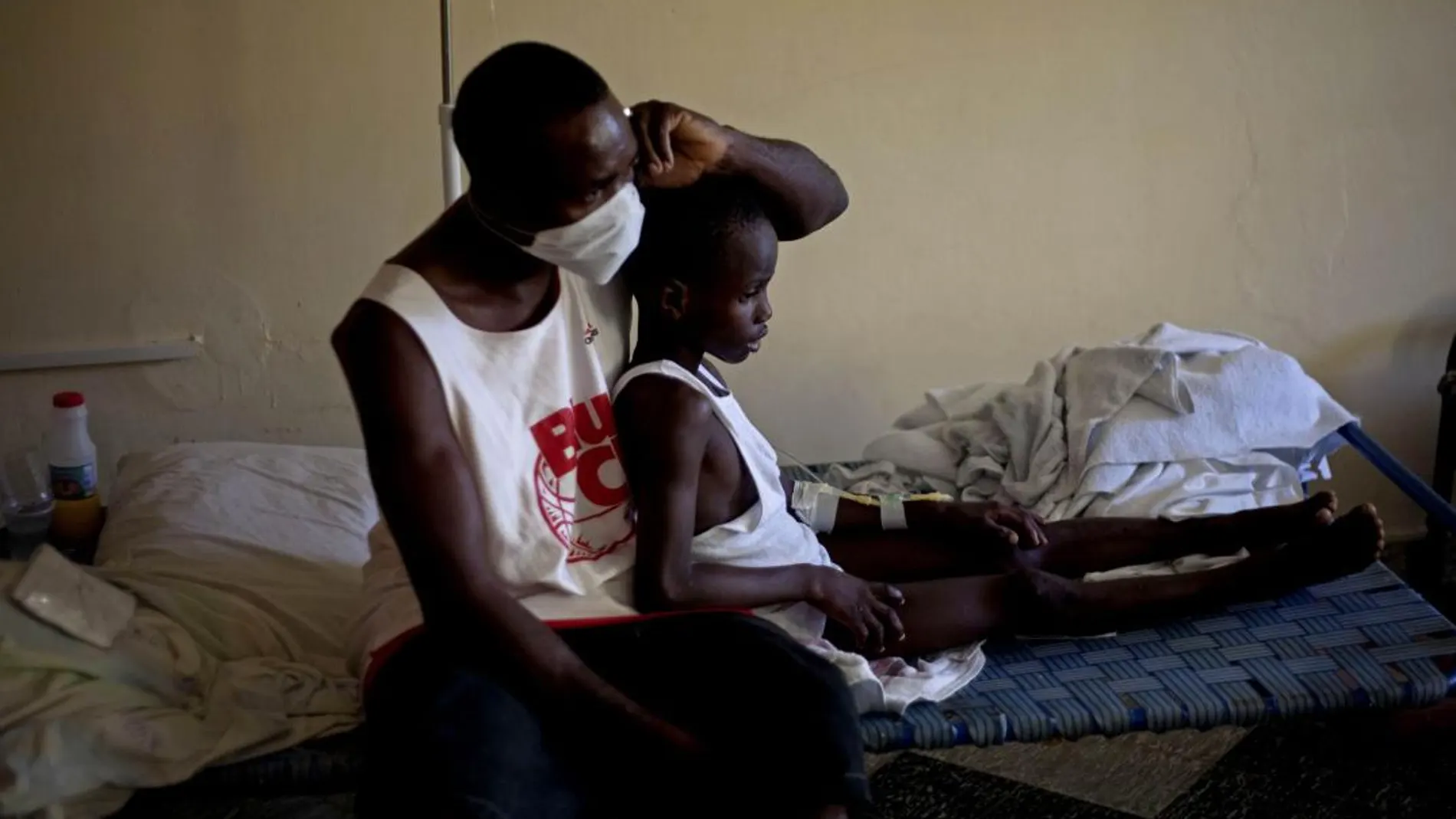 Enfermos de cólera en Haití /AP