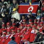 Los hinchas que animaron a Corea del Norte eran actores chinos