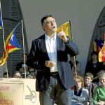 El candidato de ERC a la Presidencia de la Generalitat, Joan Puigcercós, en un acto reciente