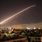 Imagen de uno de los ataques de los aliados sobre Siria