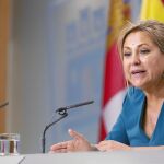 La vicepresidenta y consejera de Empleo, Rosa Valdeón