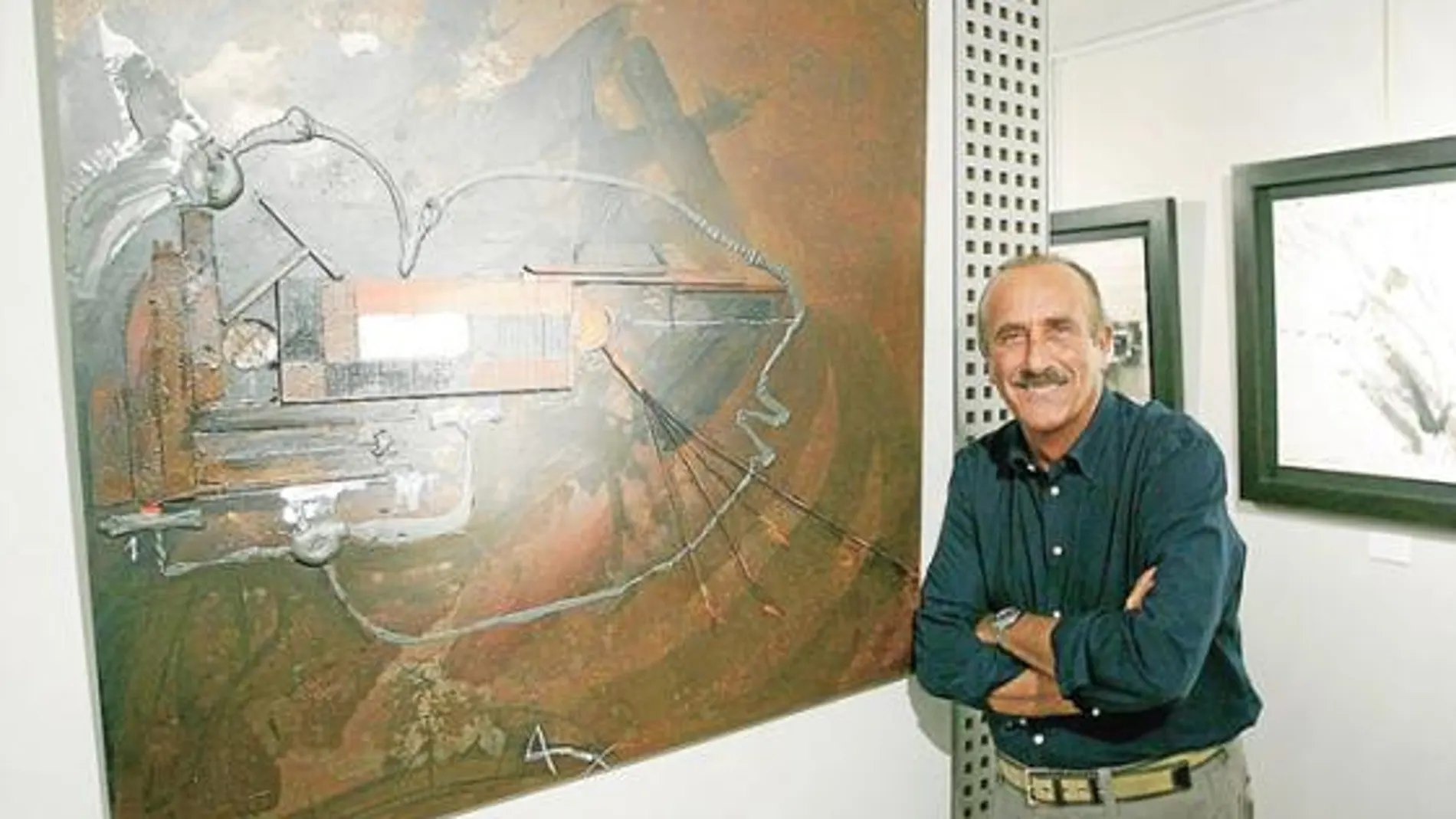 Jaume Mestres desafía a la rudeza del hierro como soporte para la pintura