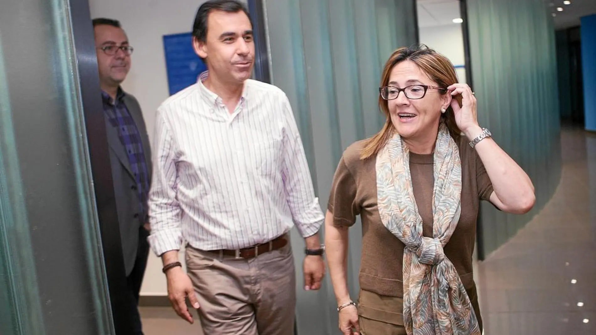 La futura presidenta de la Diputación de Zamora, Maite Martín, y Fernando Martínez-Maillo