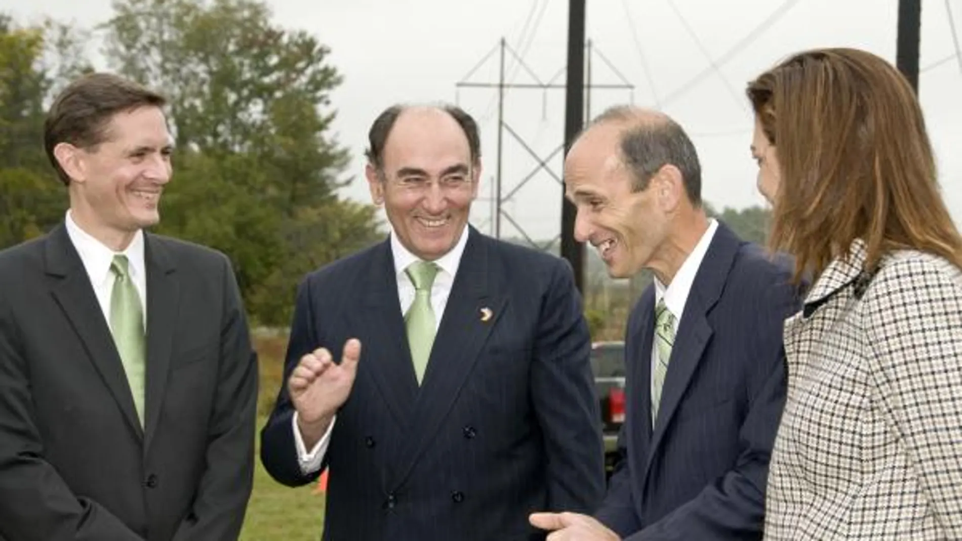 Bob Kump, Ignacio Sánchez Galán, el Gobernador de Maine y Amparo Moraleda