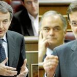 Rajoy acusó a Zapatero de que los trabajadores pierdan derechos y dinero y éste se limitó a contestar que la revisión de las tarifas será «razonable»