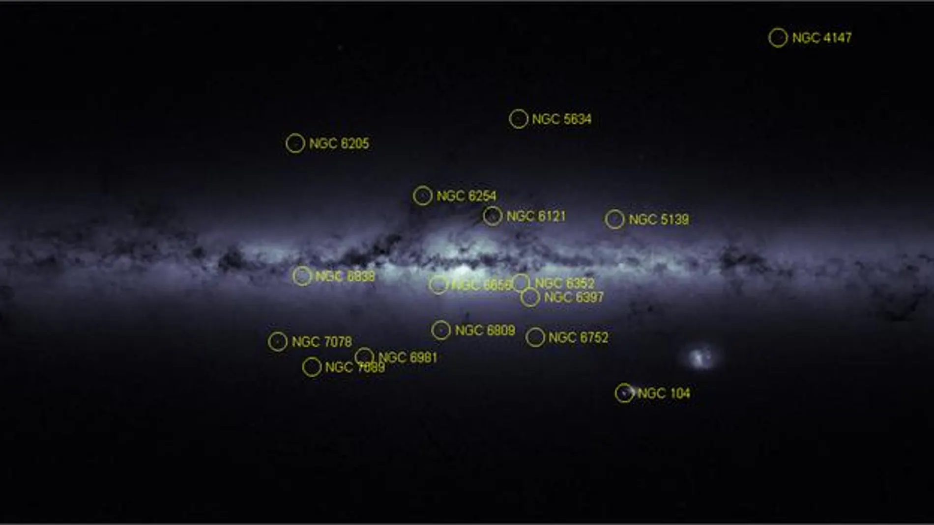 La silueta de la Vía Láctea, una imagen poco usual de nuestra galaxia