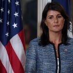 Nikki Haley, en el mometo del anuncio de la retirada del país del Consejo de Derechos Humanos del organismo internacional