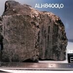 El meteorito fue hallado en la base Allan Hills de la Antártida en 1984