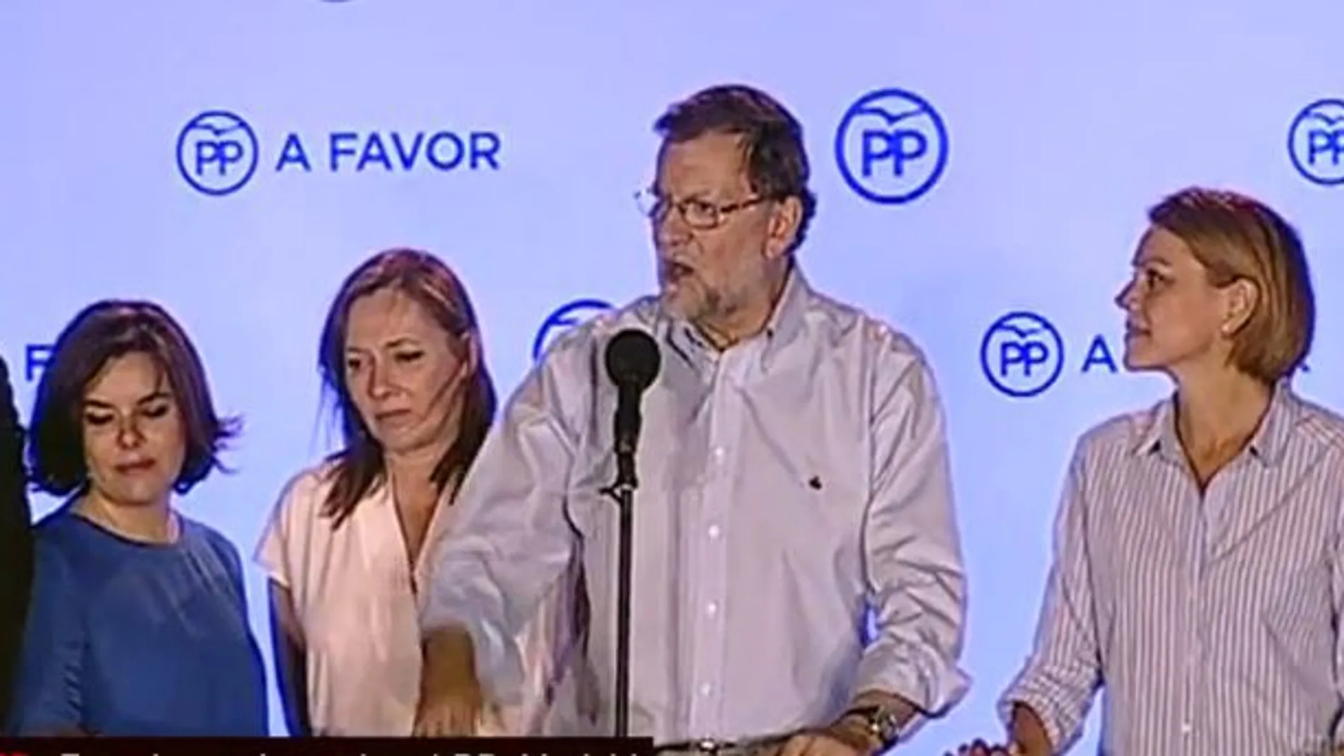 El presidente del Gobierno en funciones y candidato del Partido Popular para la reelección, Mariano Rajoy.