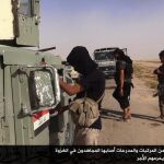 Militantes del grupo extremista Estado Islámico de Irak