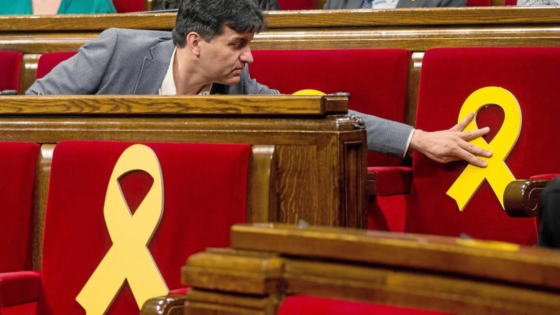 Imagen del Pleno celebrado ayer, en el que se votó la convalidación de dos decretos.