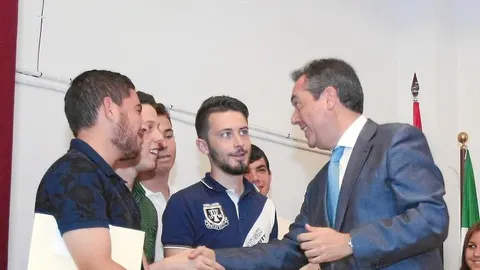 El alcalde de Sevilla, Juan Espadas, ayer en Torreblanca