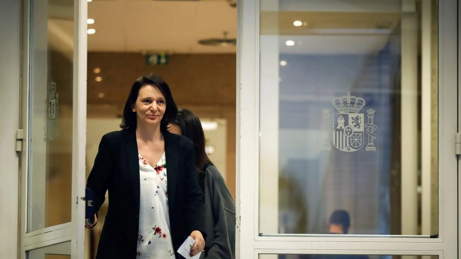 La diputada de Podemos Carolina Bescansa en el Congreso