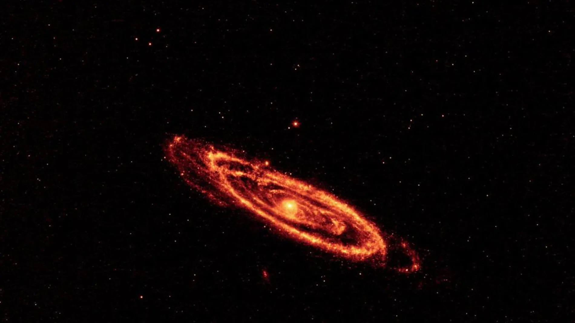 La galaxia Andrómeda, en una imagen de la NASA