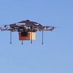 Ejemplo de dron comercial de Amazon