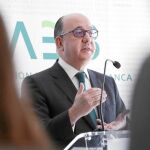 José María Roldán, presidente de la AEB, ayer, en la presentación de los resultados del sector